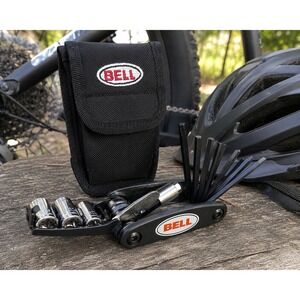Bell Bicycle Multi Tool Repair Kit Hex Allen Socket Wrench Set w/ Belt Pouch